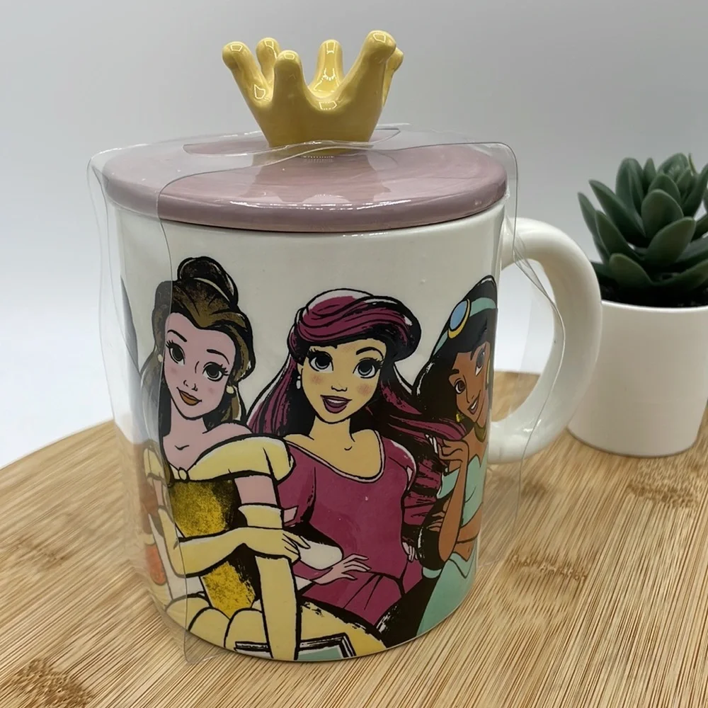 Disney 6 Princess Ceramic Mug with Crown Lid; 18 oz - Picture 6 of 10